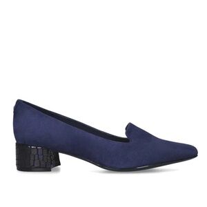 Anne Klein Kimbra Loafer w/Croc Print Block Heel